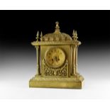 Vintage Brass Mantle Clock