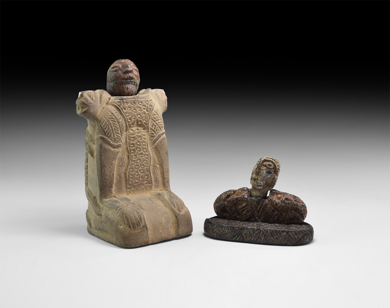 Western Asiatic Style Two-Piece Idol Pair