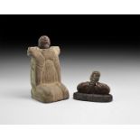 Western Asiatic Style Two-Piece Idol Pair