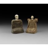 Western Asiatic Style Two-Piece Idol Pair