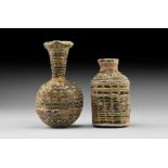 Western Asiatic Style Glass Vessel Pair