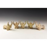 Indus Valley Painted Votive Bull Group