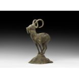 Western Asiatic Style Standing Ibex