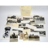 A quantity of 16th/5th Lancers photographs at Tidworth and the R.A. Harriers at Shipton Bellinger