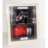 Evader Holyfield (Warrior) Signed boxing Glove with Authentication