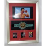 Roberto Duran. Signed framed WBC Mini Belt with Photo and Certificate of Authenticity