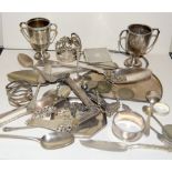 Collection of silver items