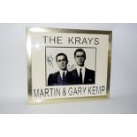 The Krays. Framed Signed photo by Martin & Gary Kemp with Certificate of Authenticity