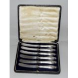 Boxed silver handled butter knives