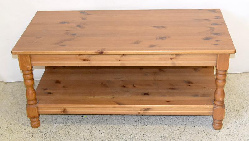 small pine coffee table