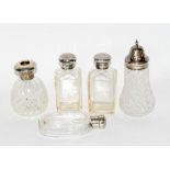 Silver top sugar shaker ,silver top bottles