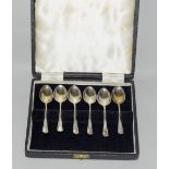 Boxed silver tea spoons