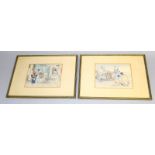 Two framed Japanese Woodblock prints
