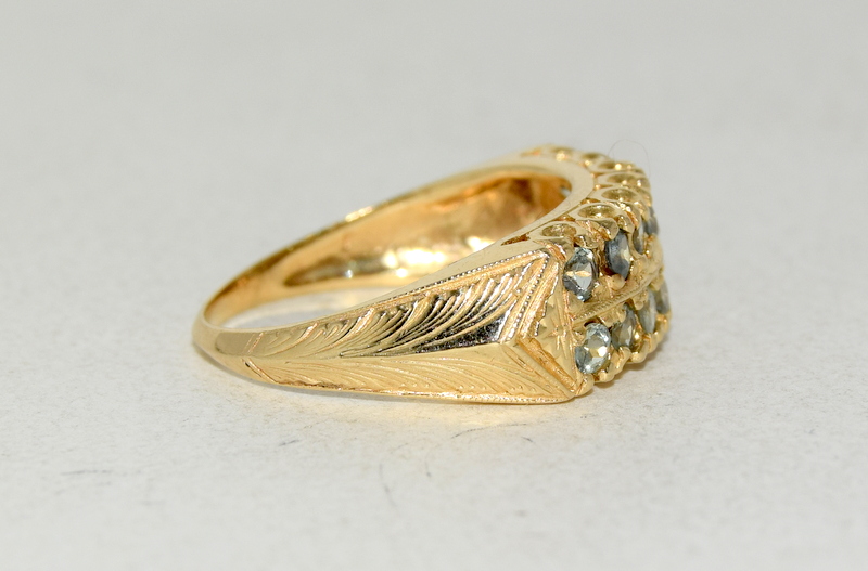 9ct gold bar ring - Image 2 of 3