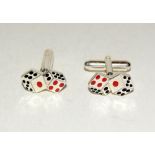 Pair of silver cufflinks