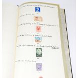 Australian vintage stamp collection in a black album