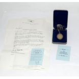 Elizabeth R silver pendant with authenticity