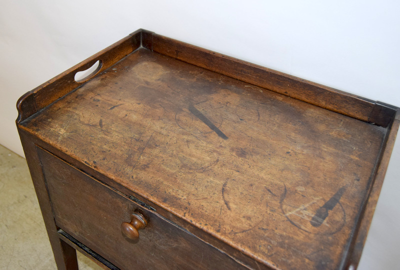 Georgian Tray top pot cupboard with drop down front. 85 x 35 x55 cm - Image 7 of 14