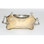 Silver centre dish with designer signature to base 34x25x10cm 786gm