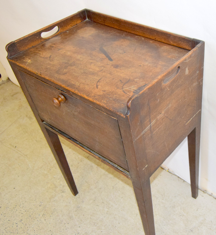 Georgian Tray top pot cupboard with drop down front. 85 x 35 x55 cm - Image 13 of 14