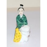 Chinese Ceramic figure in the form of a perfume bottle
