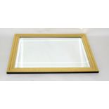 Gilt bevelled edge mirror