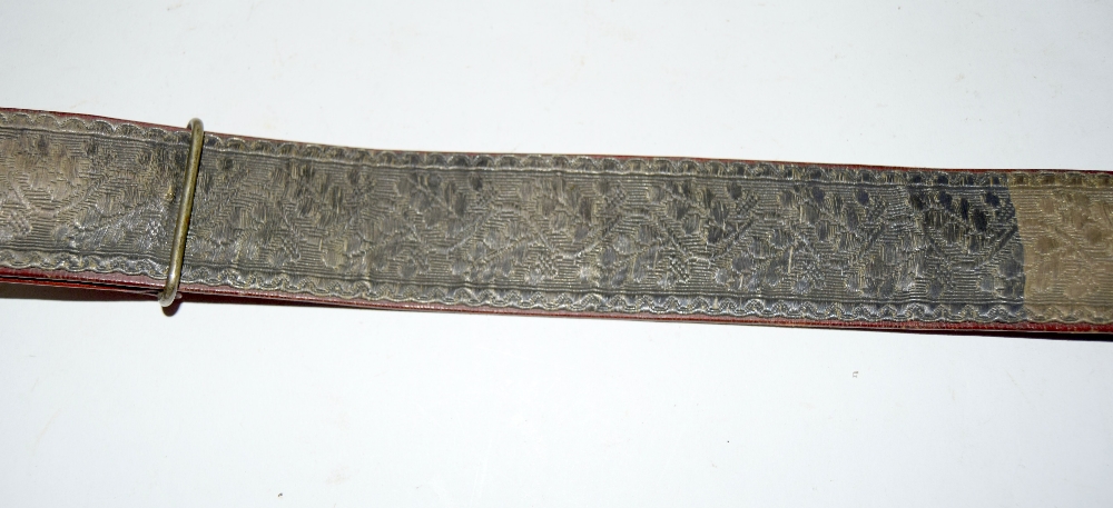 A Victorian Yorkshire Regiment sword belt with buckle - Image 8 of 8