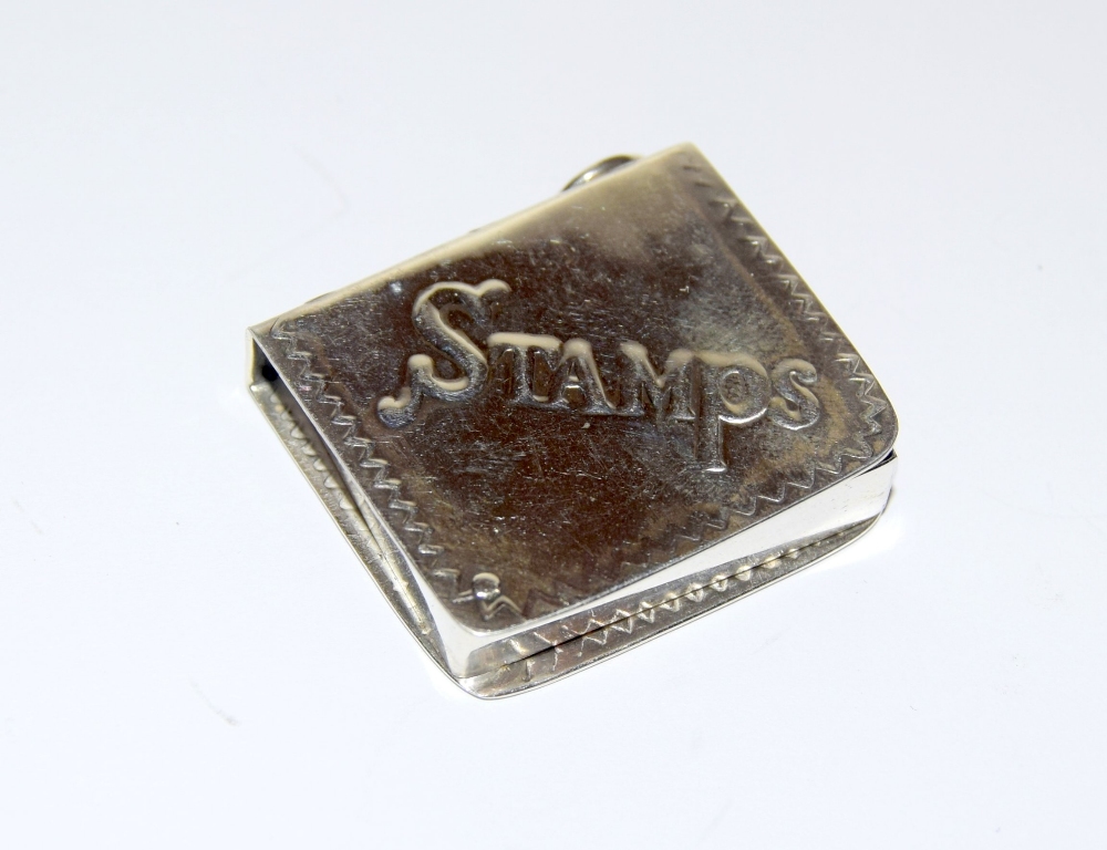 A silver stamp case with embossed decoration - Image 6 of 6