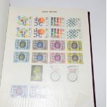 Superb collection of Great Britain stamps in a thick Stanley Gibbons vintage Plymouth album hundreds