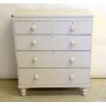 Victorian pine painted chest of 2/3 drawers