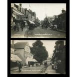 A collection of 17 postcards of Sussex, including two photographic postcards titled 'London Road,