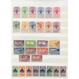 A collection of four albums and ten stock books, containing Ethopia and Liberia stamps, mint and