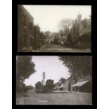 A collection of 25 postcards of Surrey, including postcards titled 'Limpsfield Village, nr