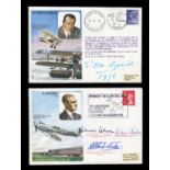 A large collection of RAF covers, most signed, including Douglas Bader, Arthur 'Bomber' Harris,