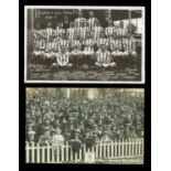 A group of 10 photographic postcards relating to Brighton & Hove Albion Football Club, including a
