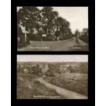 A collection of 18 postcards of Surrey, including photographic postcards titled 'Corner House,