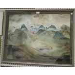Raymond Coxon - Mountainous Landscape, 20th century watercolour, signed, 52.5cm x 72cm, within a