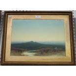 Herbert Tomlinson - Dartmoor Landscapes, a pair of early 20th century gouaches, both signed, each