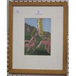 Martin Paterson - 'Moroccan Gardens', a pair of 20th century gouaches, both signed, each 19.5cm x