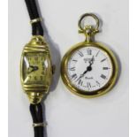 An R. Erbe, Basel, lady's gold cased wristwatch, with an unsigned jewelled lever movement, the