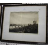 Johnstone Baird - 'Westminster', early 20th century etching, signed in pencil recto, titled to label