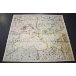 Ordnance Survey (publisher) - 'Country Around Oxford', engraving with near period hand-colouring