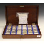 A set of thirty-six 'The Lord Montagu Collection of Great Car' silver rectangular ingots, by John