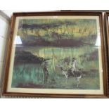 Sidney Nolan - Burke and Wills series, a set of five lithographs in colours, all signed and