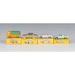 Four French Dinky Toys vehicles, comprising a No. 547 P.L.17 Panhard, second type, finished in