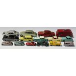 A collection of die-cast vehicles, including a Corgi Toys Golden Guinea Gift Set No. 20,