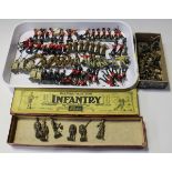 Two Britains Our Territorial Army No. 160 Infantry figure sets, both within Whisstock boxes, a box