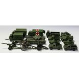 A collection of Dinky Toys and Supertoys, including a No. 651 Centurion Tank, a No. 660 Tank