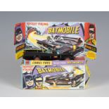 A Corgi Toys No. 267 Batmobile, boxed with diorama, four missiles, detail sheet, operating