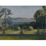 Maurice Codner - 'A Garden in Ireland, near Glengariff, Co. Cork', 20th century oil on canvas-board,